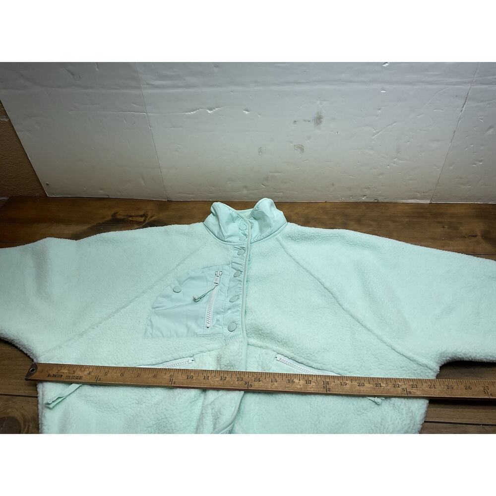Free People FP Movement Hit The Slopes Fleece Jacket Mint Green Size XS - Picture 9 of 11